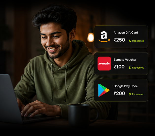 Guy getting rewards on Typesider